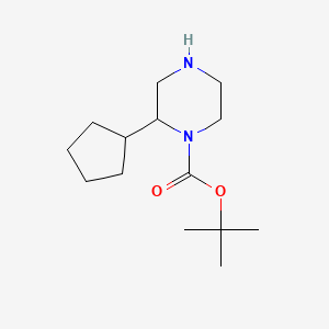 2-Cyclopentyl-piperazine-1-carboxylic acid tert-butyl ester