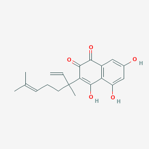 molecular formula C20H22O5 B1263807 3-Linalylflaviolin 