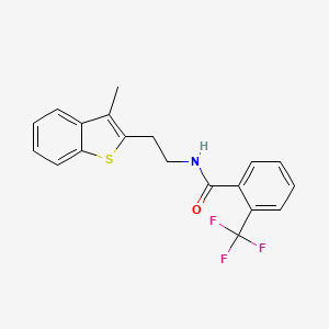 N-[2-(3-methyl-1-benzothiophen-2-yl)ethyl]-2-(trifluoromethyl)benzamide