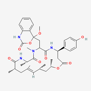 molecular formula C37H48N4O9 B1263810 Jaspamide P 