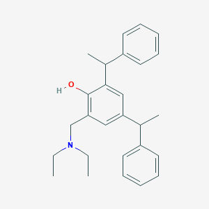 2-[(Diethylamino)methyl]-4,6-bis(1-phenylethyl)phenol