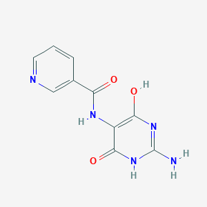 molecular formula C10H9N5O3 B12638110 N-(2-amino-4,6-dihydroxypyrimidin-5-yl)nicotinamide 