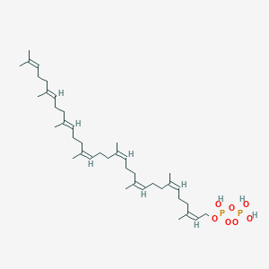 molecular formula C40H68O7P2 B1263814 (2z,6z,10z,14z,18z,22e,26e)-3,7,11,15,19,23,27,31-八甲基三十二碳-2,6,10,14,18,22,26,30-八烯-1-基三氢双磷酸盐 