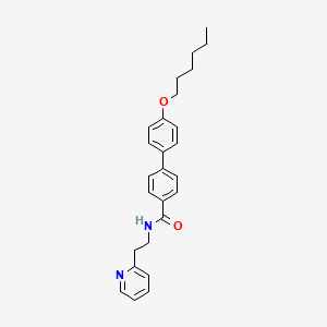 4'-(Hexyloxy)-N-[2-(pyridin-2-yl)ethyl][1,1'-biphenyl]-4-carboxamide