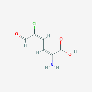 molecular formula C6H6ClNO3 B1263816 2-Amino-5-chloro-cis,cis-muconic 6-semialdehyde 