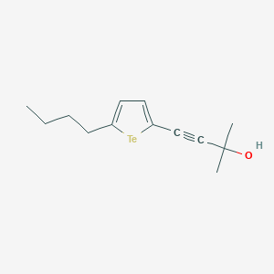 molecular formula C13H18OTe B12638174 4-(5-Butyltellurophen-2-yl)-2-methylbut-3-yn-2-ol CAS No. 920977-19-1