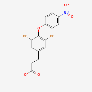 Methyl 3-[3,5-dibromo-4-(4-nitrophenoxy)phenyl]propanoate