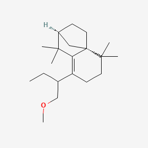 molecular formula C20H34O B1263821 5-(1-Methoxybutan-2-yl)isolongifol-5-ene 