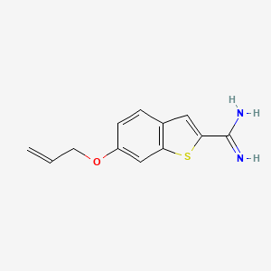 6-(Allyloxy)benzo[b]thiophene-2-carboximidamide