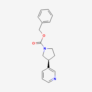 benzyl (3S)-3-pyridin-3-ylpyrrolidine-1-carboxylate