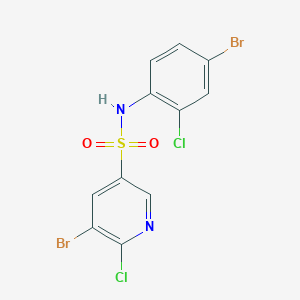 5-Bromo-N-(4-bromo-2-chlorophenyl)-6-chloropyridine-3-sulfonamide