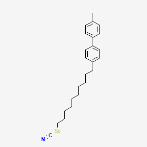 molecular formula C24H31NSe B12638220 10-(4'-Methyl[1,1'-biphenyl]-4-yl)decyl selenocyanate CAS No. 919488-45-2