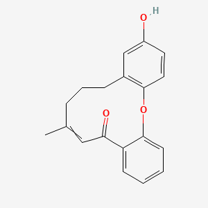 17-Hydroxy-11-methyl-2-oxatricyclo[13.4.0.03,8]nonadeca-1(15),3,5,7,10,16,18-heptaen-9-one