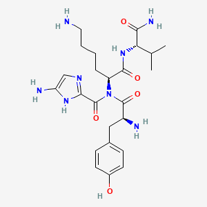 L-Tyrosyl-N~2~-(5-amino-1H-imidazole-2-carbonyl)-L-lysyl-L-valinamide