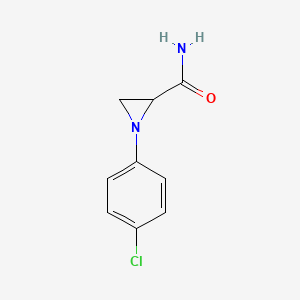 1-(4-Chlorophenyl)aziridine-2-carboxamide