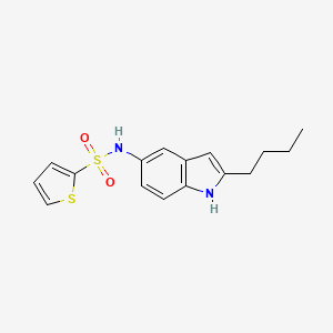 N-(2-Butyl-1H-indol-5-yl)thiophene-2-sulfonamide