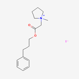 molecular formula C16H24INO2 B12638270 1-Methyl-1-(3-phenyl-propoxycarbonylmethyl)-pyrrolidinium 