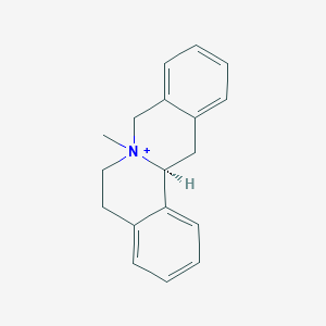 molecular formula C18H20N+ B1263830 N-methyl-alpha-berbine 