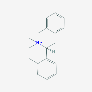 molecular formula C18H20N+ B1263830 N-甲基-α-小檗碱 