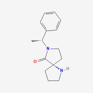 1,7-Diazaspiro[4.4]nonan-6-one,7-[(1R)-1-phenylethyl]-,(5S)-