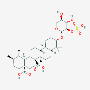 molecular formula C35H54O12S B1263834 齐墩果苷 O 