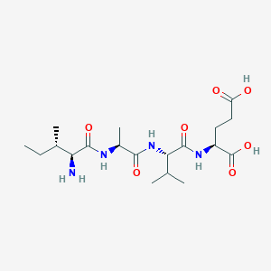 molecular formula C19H34N4O7 B12638348 L-Isoleucyl-L-alanyl-L-valyl-L-glutamic acid CAS No. 920979-08-4