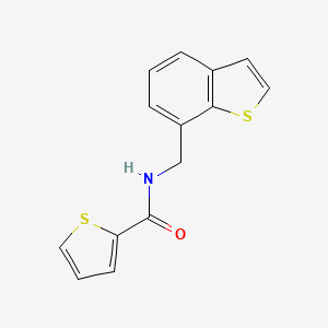 molecular formula C14H11NOS2 B1263836 N-(1-苯并噻吩-7-基甲基)-2-噻吩甲酰胺 