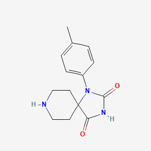 molecular formula C14H17N3O2 B12638368 1-(4-Methylphenyl)-1,3,8-triazaspiro[4.5]decane-2,4-dione CAS No. 1240785-20-9