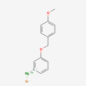 molecular formula C14H13BrMgO2 B12638370 Magnesium;1-methoxy-4-(phenoxymethyl)benzene;bromide 