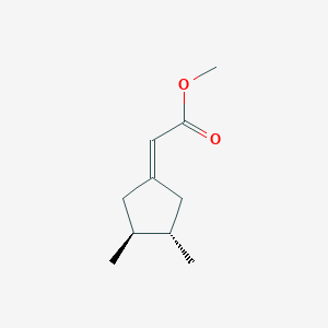 molecular formula C10H16O2 B12638373 Methyl [(3S,4S)-3,4-dimethylcyclopentylidene]acetate CAS No. 921210-52-8