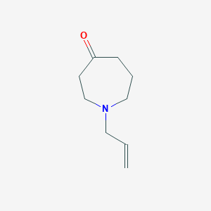 molecular formula C9H15NO B12638375 1-Allylazepan-4-one 