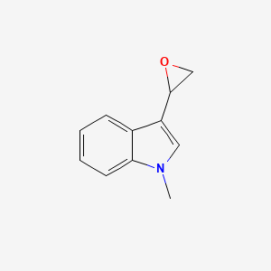 molecular formula C11H11NO B12638376 1-Methyl-3-(oxiran-2-yl)-1h-indole 