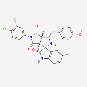 molecular formula C26H18Cl2FN3O4 B12638418 C26H18Cl2FN3O4 