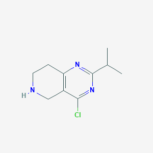 molecular formula C10H14ClN3 B12638427 4-Chloro-2-isopropyl-5,6,7,8-tetrahydropyrido[4,3-D]pyrimidine 