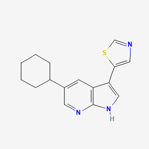 5-(5-cyclohexyl-1H-pyrrolo[2,3-b]pyridin-3-yl)-1,3-thiazole