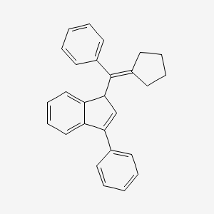 1-[Cyclopentylidene(phenyl)methyl]-3-phenyl-1H-indene