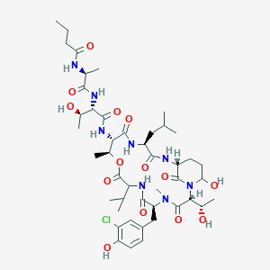 molecular formula C45H69ClN8O14 B1263845 Scyptolin A 