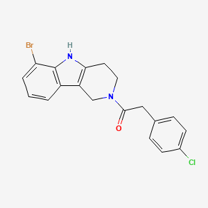 molecular formula C19H16BrClN2O B12638458 C19H16BrClN2O 