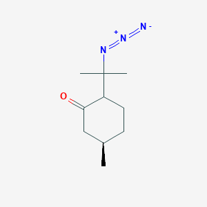 (5R)-2-(2-Azidopropan-2-yl)-5-methylcyclohexan-1-one