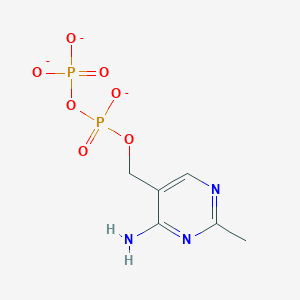 molecular formula C6H8N3O7P2-3 B1263847 4-氨基-2-甲基-5-(二磷酸氧甲基)嘧啶 