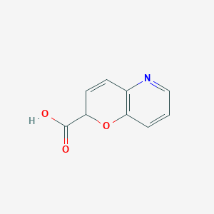 molecular formula C9H7NO3 B12638484 2H-Pyrano[3,2-b]pyridine-2-carboxylic acid CAS No. 920739-89-5