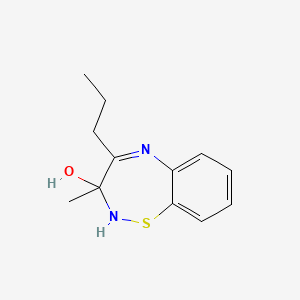 molecular formula C12H16N2OS B12638496 3-Methyl-4-propyl-2,3-dihydro-1,2,5-benzothiadiazepin-3-ol CAS No. 921617-17-6