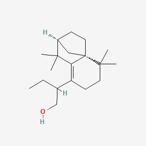 molecular formula C19H32O B1263850 5-(1-Hydroxybutan-2-yl)isolongifol-5-ene 