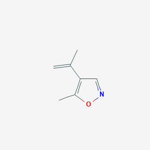 molecular formula C7H9NO B12638502 5-Methyl-4-prop-1-en-2-yl-1,2-oxazole 