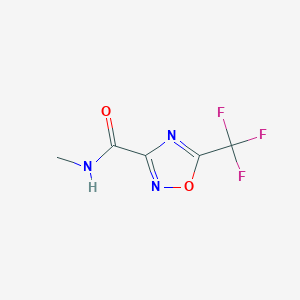 molecular formula C5H4F3N3O2 B12638504 N-Methyl-5-(trifluoromethyl)-1,2,4-oxadiazole-3-carboxamide CAS No. 918814-20-7