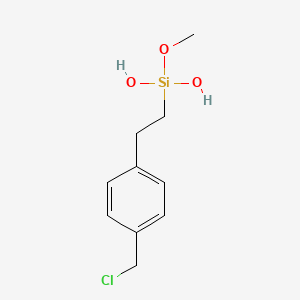 {2-[4-(Chloromethyl)phenyl]ethyl}(methoxy)silanediol