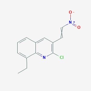 molecular formula C13H11ClN2O2 B12638512 2-Chloro-8-ethyl-3-(2-nitroethenyl)quinoline CAS No. 1031929-26-6