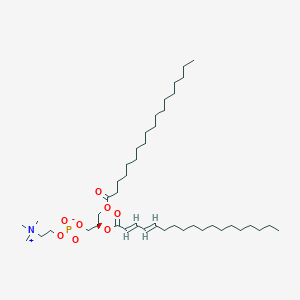molecular formula C44H84NO8P B1263853 1-十八烷酰基-2-[(2E,4E)-十八碳二烯酰基]-sn-甘油-3-磷酸胆碱 