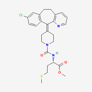 methyl N-{[4-(8-chloro-5,6-dihydro-11H-benzo[5,6]cyclohepta[1,2-b]pyridin-11-ylidene)piperidin-1-yl]carbonyl}-L-methioninate