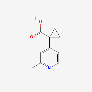 molecular formula C10H11NO2 B12638545 1-(2-Methyl-pyridin-4-YL)-cyclopropanecarboxylic acid CAS No. 1060806-15-6